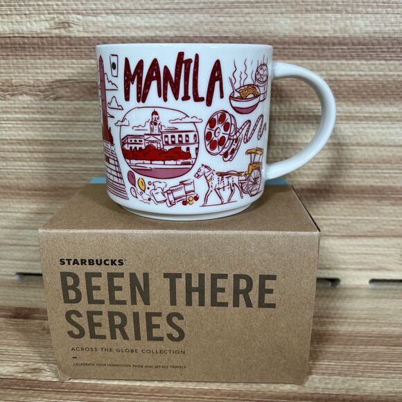 Starbucks Been There Series Coffee Mug Manila Philippines 14 Fl. Oz NIB - Picture 1 of 6